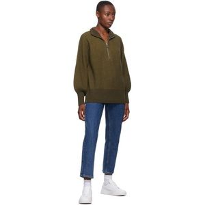 Won Hundred Delaney wool half zip sweater